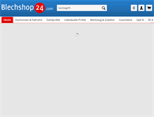 Tablet Screenshot of blechshop24.com